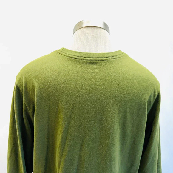THE NIKE TEE Men Long Sleeve Pullover Dry -Fit Green Casual Shirt Size Medium - Picture 9 of 12